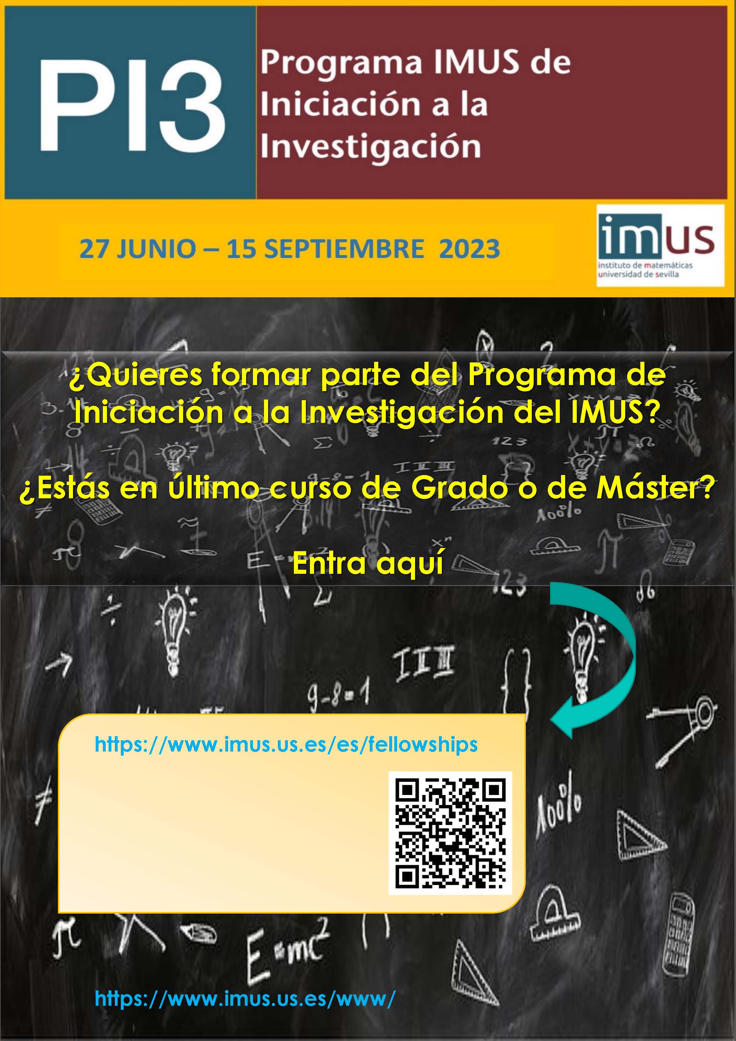 Programa de Iniciación a la Investigación del IMUS PI3 2023